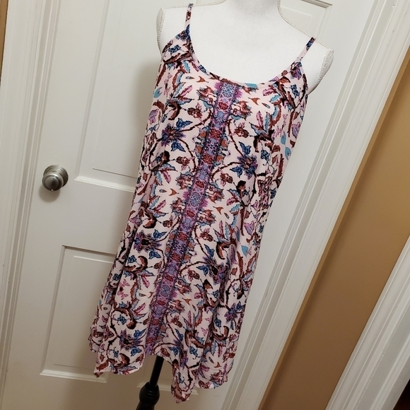 Aqua Dresses & Skirts - Aqua multicolored spaghetti strap mini dre…